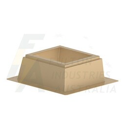 FB12B beige fibreglass pillar base to suit FPB12B pillar cabinet